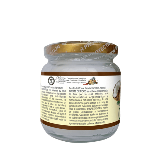 Aceite de coco virgen x 180 gr. - Artemisa Productos Naturales
