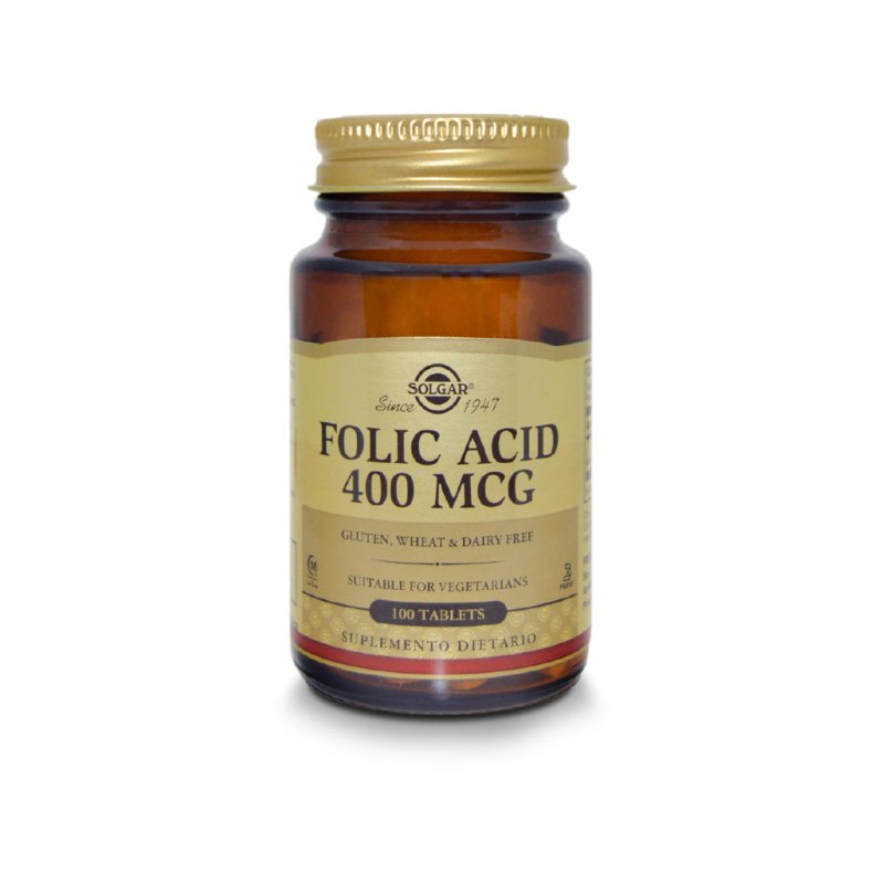 Acido fólico 400 mcg x 100 tabletas vegetarianas - Artemisa Productos Naturales