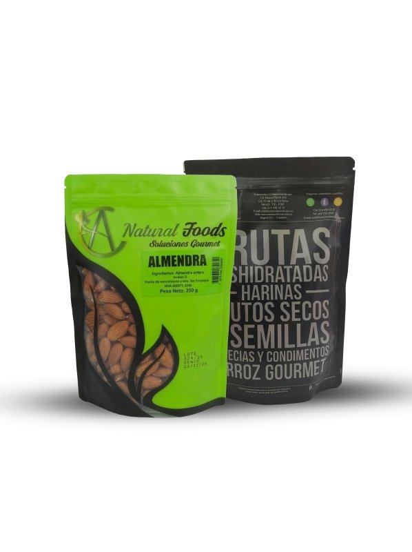 ALMENDRA ENTERA NATURAL X 250GR NAT FOOD - Artemisa Productos Naturales