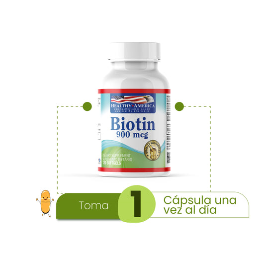 Biotina 900 mcg x 120 softgels - Artemisa Productos Naturales