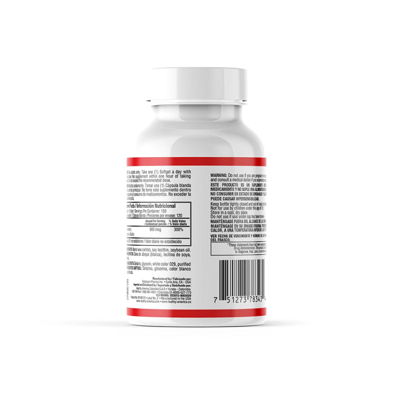 Biotina 900 mcg x 120 softgels - Artemisa Productos Naturales