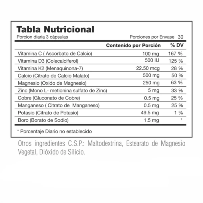 Boneup x 90 cápsulas - Artemisa Productos Naturales