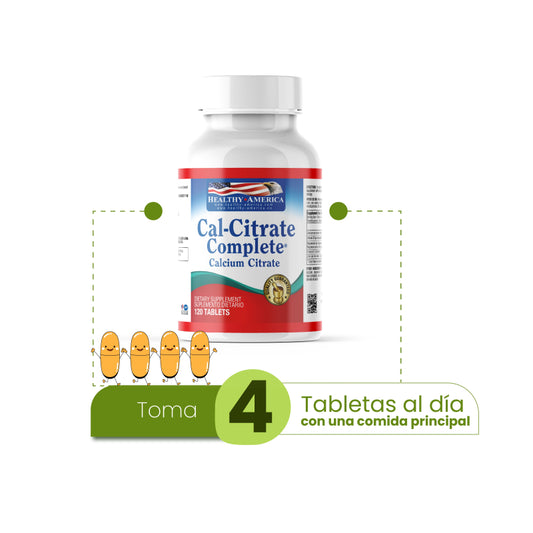 Cal - Citrate x 120 tabletas - Artemisa Productos Naturales