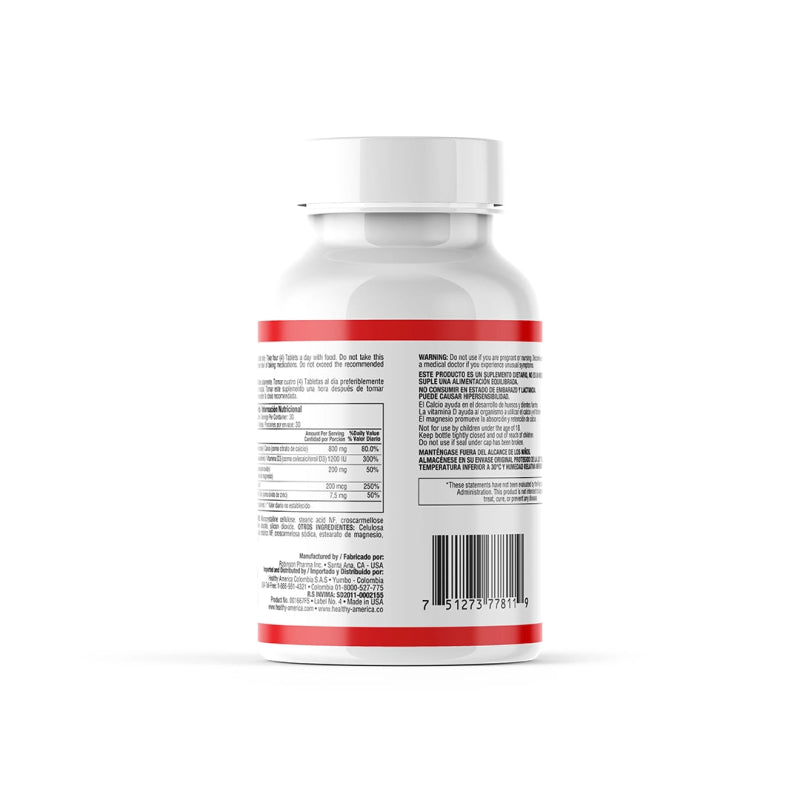 Cal - Citrate x 120 tabletas - Artemisa Productos Naturales
