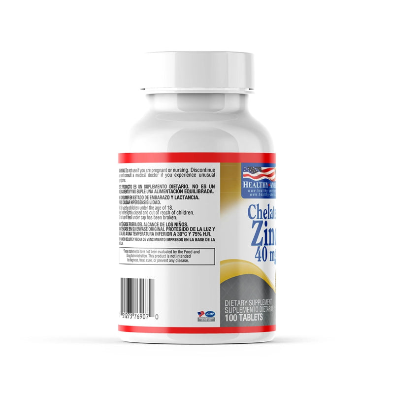 Chelated Zinc 40 mg x 100 tab - Artemisa Productos Naturales