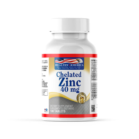 Chelated Zinc 40 mg x 100 tab - Artemisa Productos Naturales