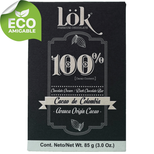 Chocolate 100% cacao Arauca x barra 85 gr - Artemisa Productos Naturales
