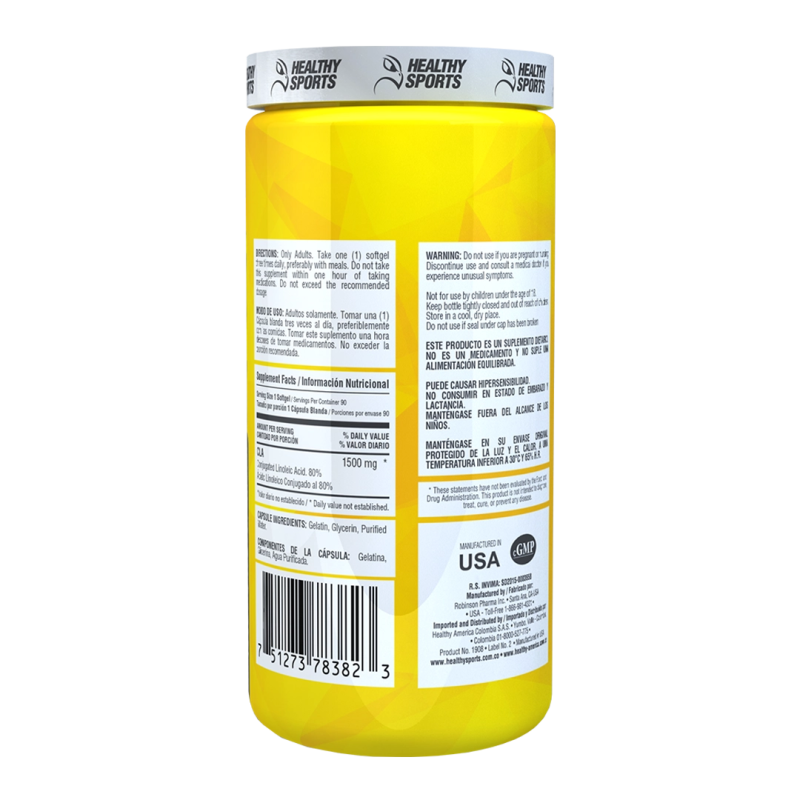 CLA 1500 mg x 90 softgels - Artemisa Productos Naturales