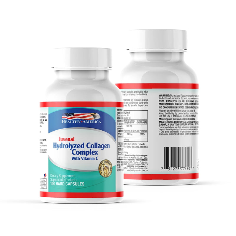 Colágeno Hidrolizado 1500 mg + Vitamina C x 100 caps - Artemisa Productos Naturales