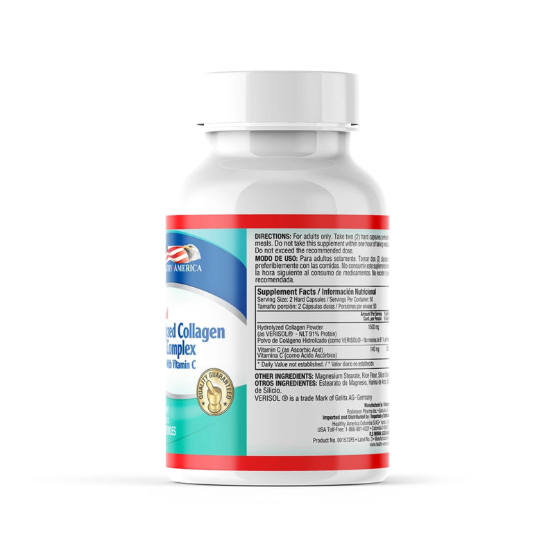 Colágeno Hidrolizado 1500 mg + Vitamina C x 100 caps - Artemisa Productos Naturales