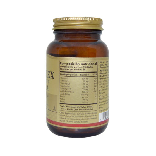 Complejo B x 100 tabletas con Vitaminas B1, B2, B6, B12 y C - Artemisa Productos Naturales