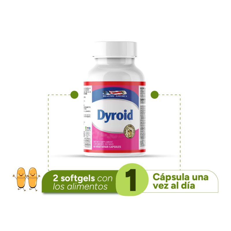 Dyroid support formula 60 cápsulas vegetarianas - Artemisa Productos Naturales