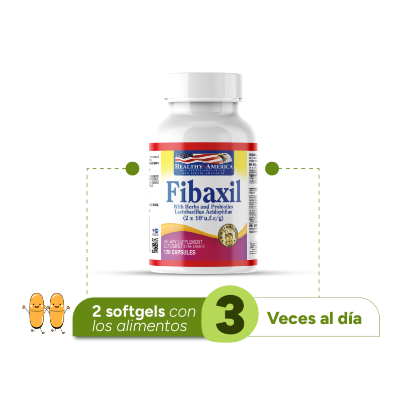 Fibaxil con hierbas y probióticos x 120 cápsulas - Artemisa Productos Naturales