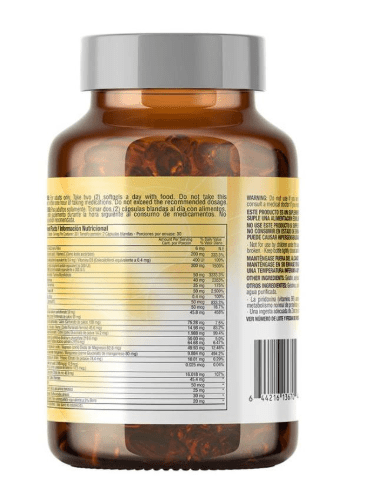 GERIAVITAL 50+ PLATINUM MULTIVITAMIN 60 SOFTGELS - Artemisa Productos Naturales