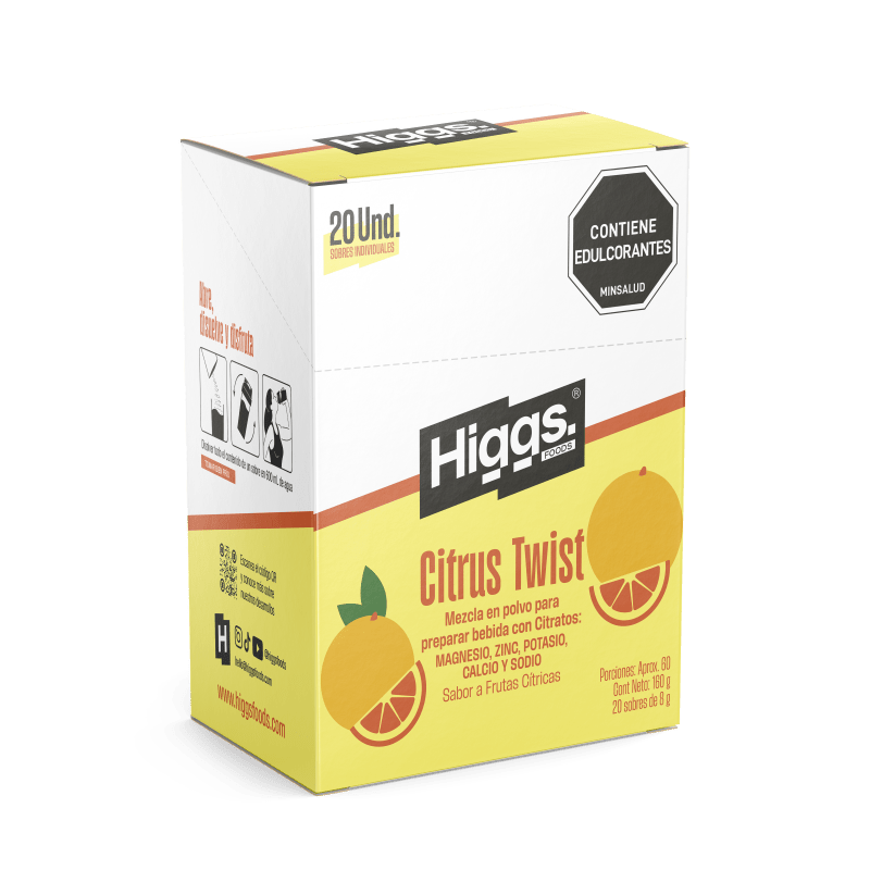 Higgs Citrus Twist Caja x20 und - Artemisa Productos Naturales
