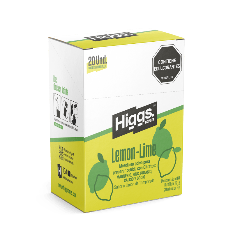 Higgs Lemon Lime Caja x20 und - Artemisa Productos Naturales