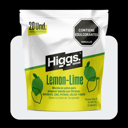 Higgs Lemon Lime Pack x20 unidades - Artemisa Productos Naturales