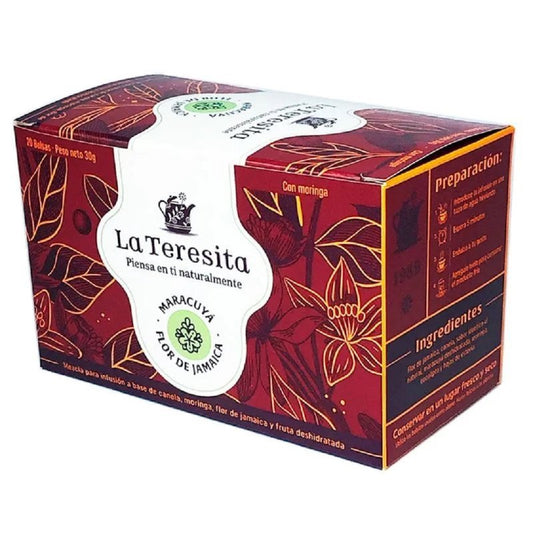 Infusión maracuyá jamaica x 20 sobres - Artemisa Productos Naturales