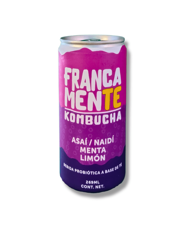 KOMBUCHA ASAI MENTA Y LIMON 269ML LATA - Artemisa Productos Naturales