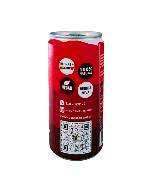 KOMBUCHA FRUTOS ROJOS Y FLOR 269ML LATA - Artemisa Productos Naturales