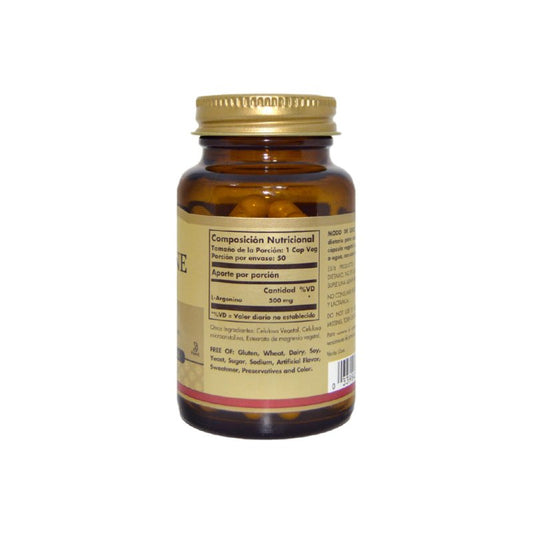 L Arginina 500 mg x 50 cápsulas vegetarianas - Artemisa Productos Naturales