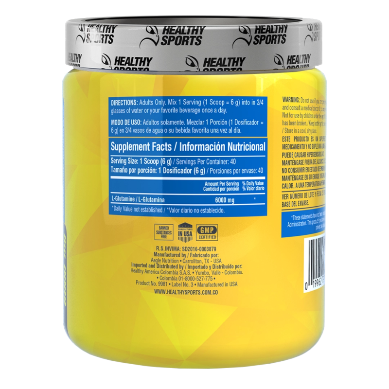 L Glutamine 6000 mg 240 gr polvo - Artemisa Productos Naturales