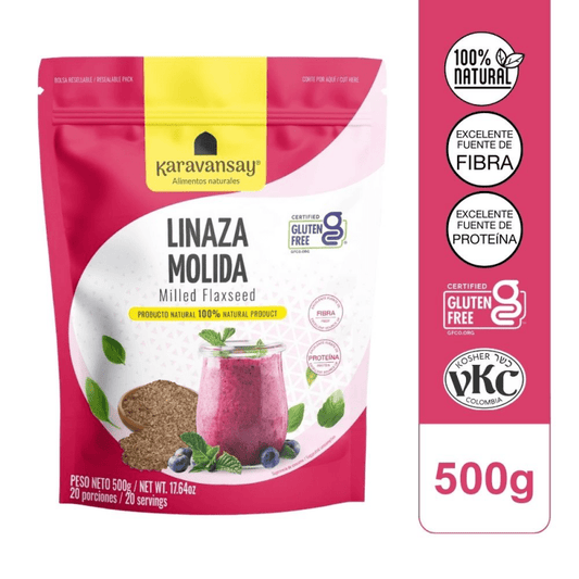 LINAZA MOLIDA 500 g KARAVANSAY - Artemisa Productos Naturales