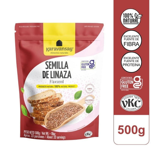 LINAZA SEMILLA 500 g KARAVANSAY - Artemisa Productos Naturales