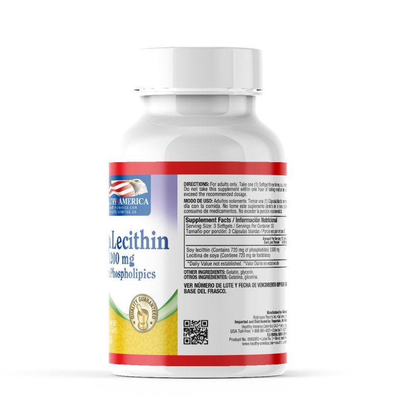Mega Lecithin 1200 mg x 100 softgels - Artemisa Productos Naturales
