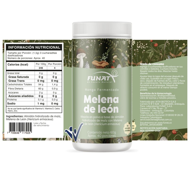 Melena de leon tarro x 60ggr - Artemisa Productos Naturales