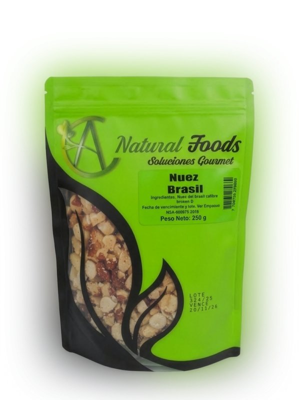 NUEZ DEL BRASIL EN TROZOS 250GR NATFOODS - Artemisa Productos Naturales