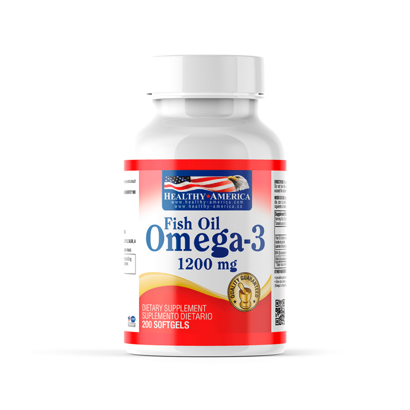 Omega 3 fish oil 1200 mg x 200 cápsulas - Artemisa Productos Naturales