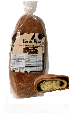 Pan de Maíz con Crema de Cacao Vida Sana - 350g - Artemisa Productos Naturales