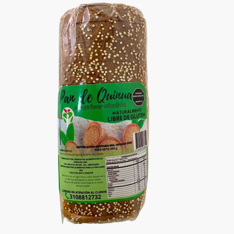 Pan Tajado de Quinua x400 Alimentos para la vida - Artemisa Productos Naturales