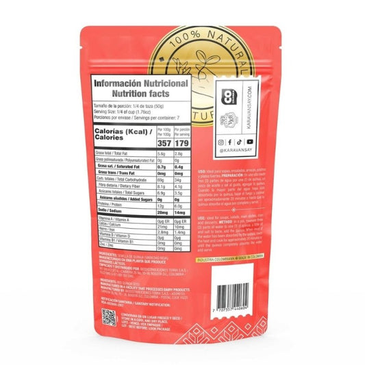 QUINUA ROJO 350 g KARAVANSAY - Artemisa Productos Naturales