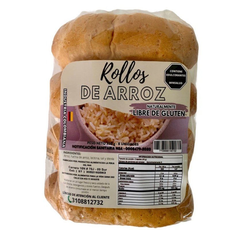 Rollo de Arroz Libre de Gluten - 330g - Artemisa Productos Naturales
