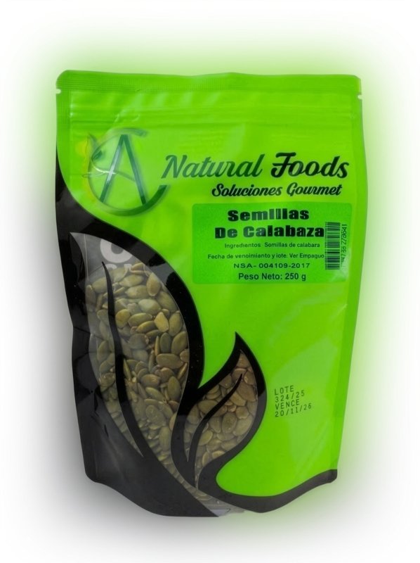 SEMILLA DE CALABAZA X250GR NAT FOODS - Artemisa Productos Naturales