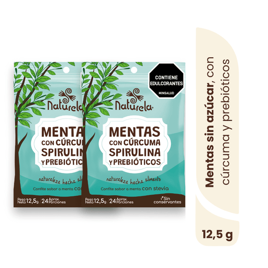 Spirumenta x 18 gr – Pastillas sabor a menta con stevia - Artemisa Productos Naturales