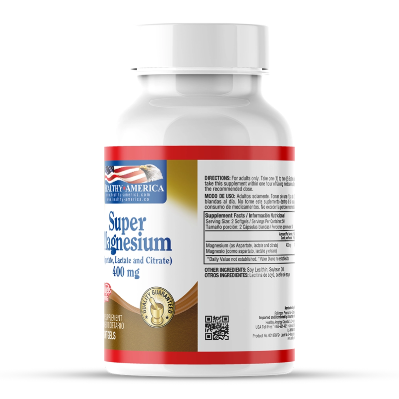 Super Magnesio 400 mg x 100 softgels - Artemisa Productos Naturales