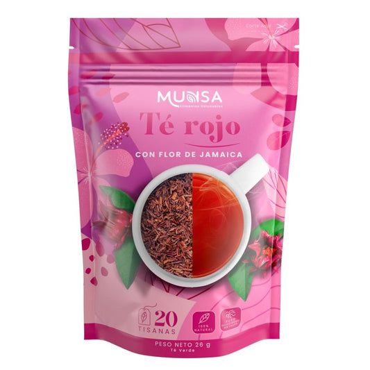 Te rojo con flor de jamaica x 20 tisanas - Artemisa Productos Naturales
