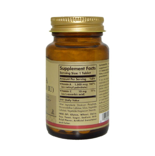 Vitamina A 5000 IU x 100 tabletas - Artemisa Productos Naturales