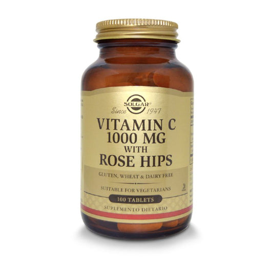 Vitamina C 1000 mg with Rose Hips x 100 Tabletas - Artemisa Productos Naturales