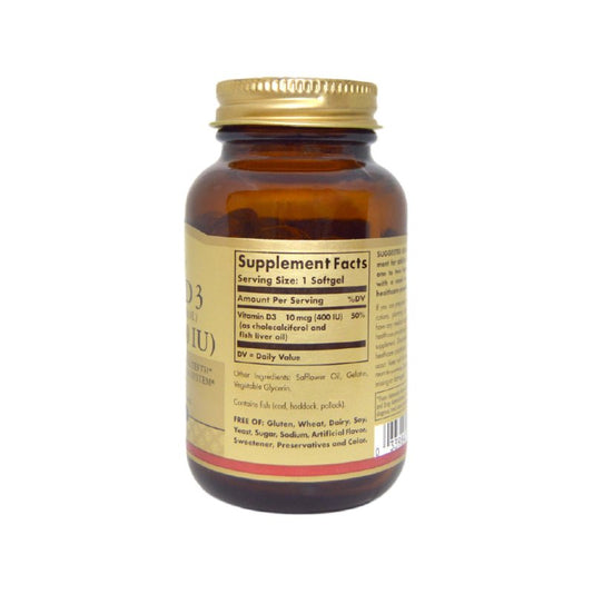 Vitamina D3 400 IU x 100 softgels - Artemisa Productos Naturales