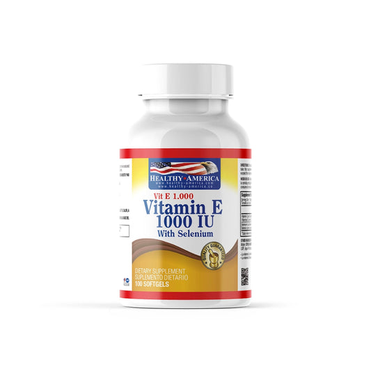 Vitamina E 1000 IU con Selenio x 100 softgels - Artemisa Productos Naturales