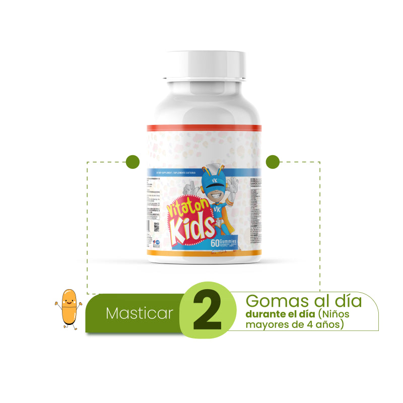 Vitaton Kids Masticables x 60 gummies - Artemisa Productos Naturales