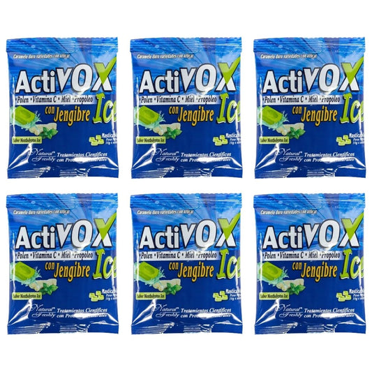 Activox Pastillas Masticables con Polen, Vitamina C, Miel, Propóleo y Jengibre - Artemisa Productos Naturales