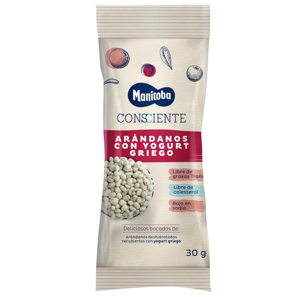 Arándanos recubiertos con yogurt griego x 30 gr - Artemisa Productos Naturales