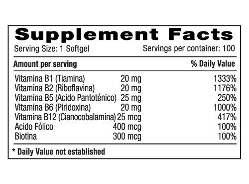 Balanced B Super Complex x 100 softgels - Artemisa Productos Naturales