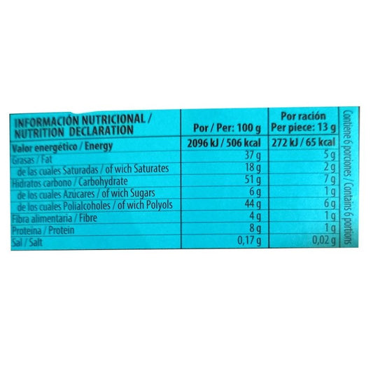 Chocolate con leche y almendras x 75 gr - Artemisa Productos Naturales