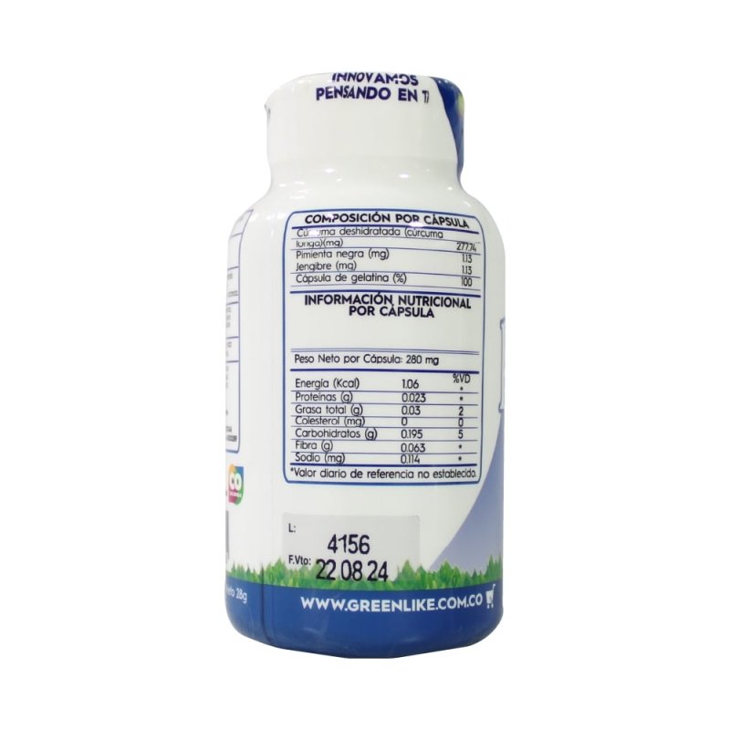 Cúrcuma Kurcumin x 100 cápsulas - Artemisa Productos Naturales